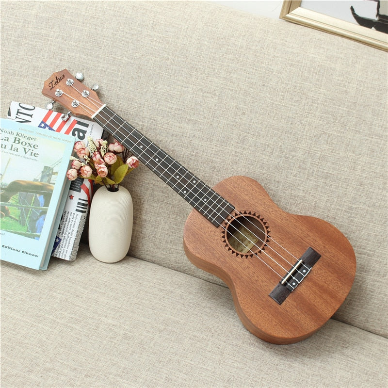 Zebra 26 Inch 4 Strings Sapele Alto Hawaii Ukulele Uke 18 Frets Concert Tenor Acoustic Guitar Professional Musical Instruments