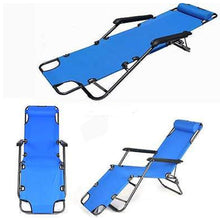 Load image into Gallery viewer, Folding Beach Chair Sun Loungers Outdoor Folding Recliner Portable Back Fishing Chair Wild Camping Leisure Beach Stool Rest Bed
