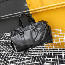 Load image into Gallery viewer, Gym Bag Leather Sports Lady Bags Big MenTraining Tas for Shoes   Fitness Yoga Travel Luggage Shoulder Black Sac De Sport
