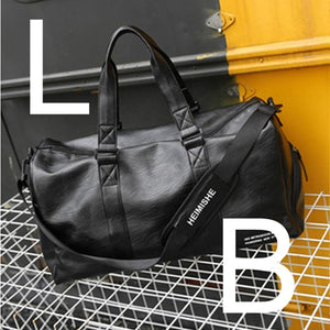 Gym Bag Leather Sports Lady Bags Big MenTraining Tas for Shoes   Fitness Yoga Travel Luggage Shoulder Black Sac De Sport